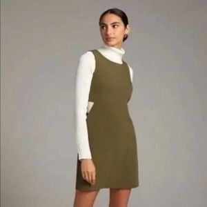 Anthropologie x Mare Mare CUT-OUT SHIFT DRESS in Green Size S